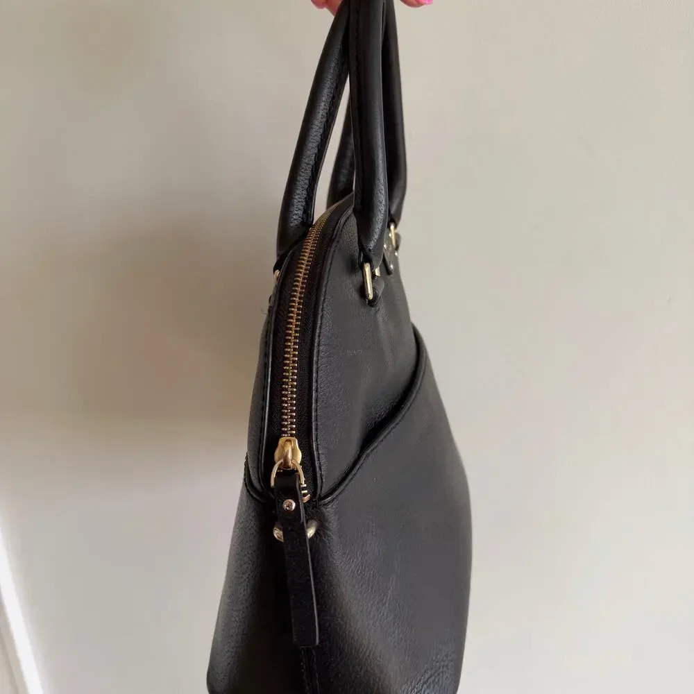 Kate Spade New York Grove Street Carli Leather Crossbody Purse Bag Black